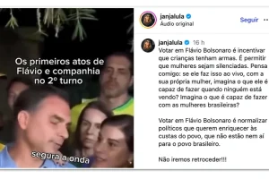 publicacao-janja-instagram-flavio-bolsonaro